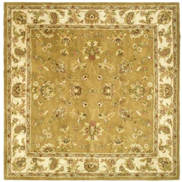 Safavieh 8 x 8 ft. Square- Traditional Heritage Mocha And Ivory Hand Tufted Rug HG816A-8SQ